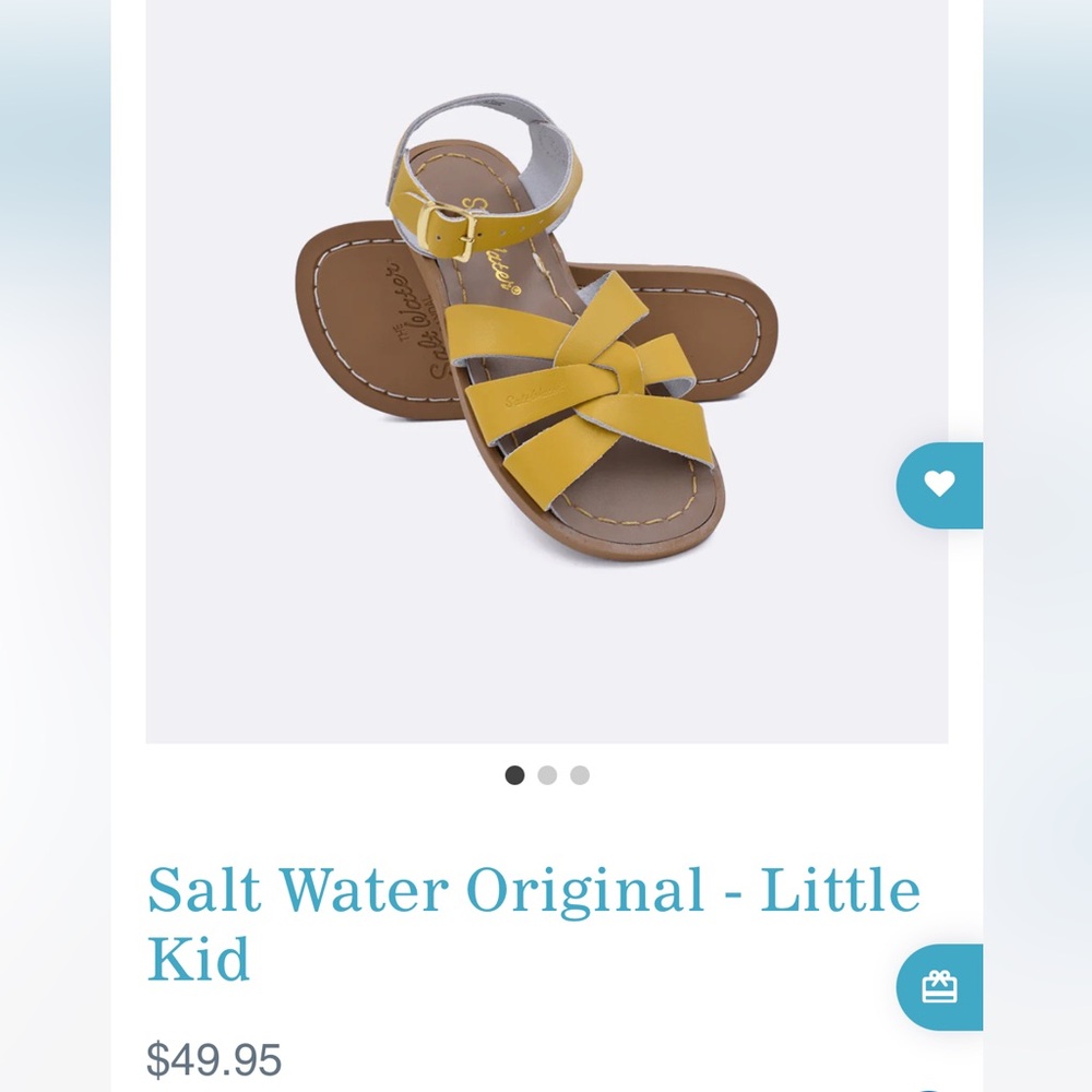 Salt Water Sandals - KIDS size 2